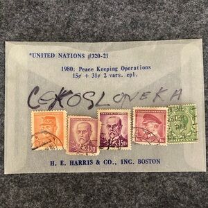VINTAGE STAMPS CEKOSLONEKA